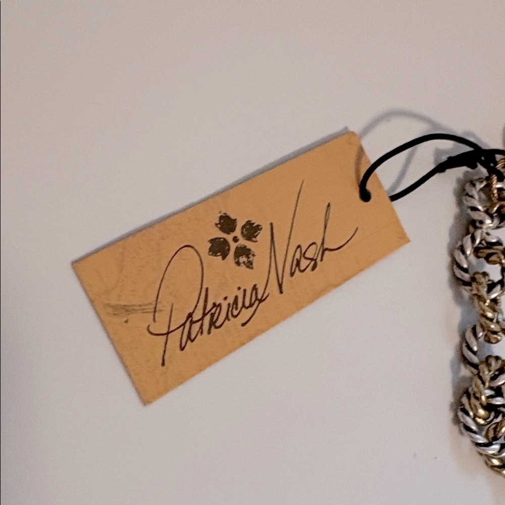 NWT [Patricia Nash] Rope Chain Ring Adjustable Designer Bracelet, Gold Tone - Picture 8 of 10